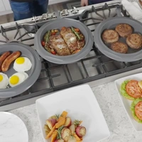 Livington WonderPot 4-in-1 Multifunktionstopf – 28 cm – Bratpfanne, Schmortopf, Kochtopf & Wärmesystem in Einem Livington WonderPot 4-in-1 Multifunktionstopf – 28 cm – Bratpfanne, Schmortopf, Kochtopf & Wärmesystem in Einem