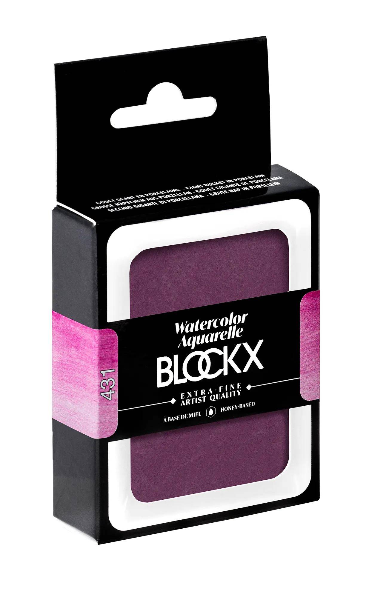 Blockx Aquarellfarbe, Kobaltviolett - Großer Napf 18ml - Kobaltviolett 45431BXC