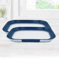 Livington Flex & Fresh Frischhalteplatten 2er-Set - Aufbewahrung Wurst & Käse – Vorratsdosen - spülmaschinengeeignet – luftdicht & stapelbar - A Livington Flex & Fresh Frischhalteplatten 2er-Set - Aufbewahrung Wurst & Käse – Vorratsdosen - spülmaschinengeeignet – luftdicht & stapelbar - A