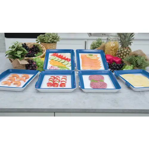 Livington Flex & Fresh Frischhalteplatten 2er-Set - Aufbewahrung Wurst & Käse – Vorratsdosen - spülmaschinengeeignet – luftdicht & stapelbar - A Livington Flex & Fresh Frischhalteplatten 2er-Set - Aufbewahrung Wurst & Käse – Vorratsdosen - spülmaschinengeeignet – luftdicht & stapelbar - A