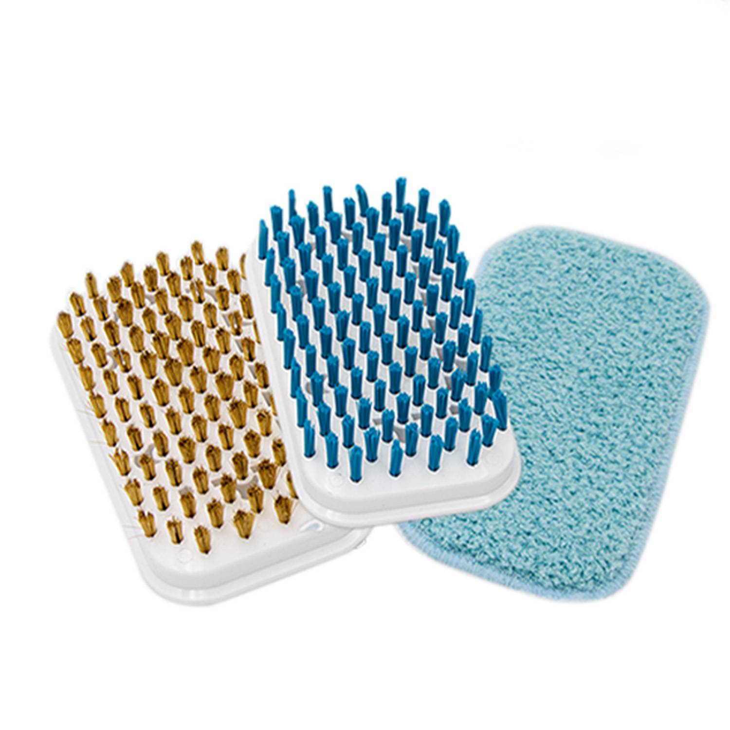 Livington MultiScrubber Ersatzbürsten - 3 unterschiedliche Bürstenaufsätze für Ihren Livington MultiScrubber - für jeden Bereich der passende Auf