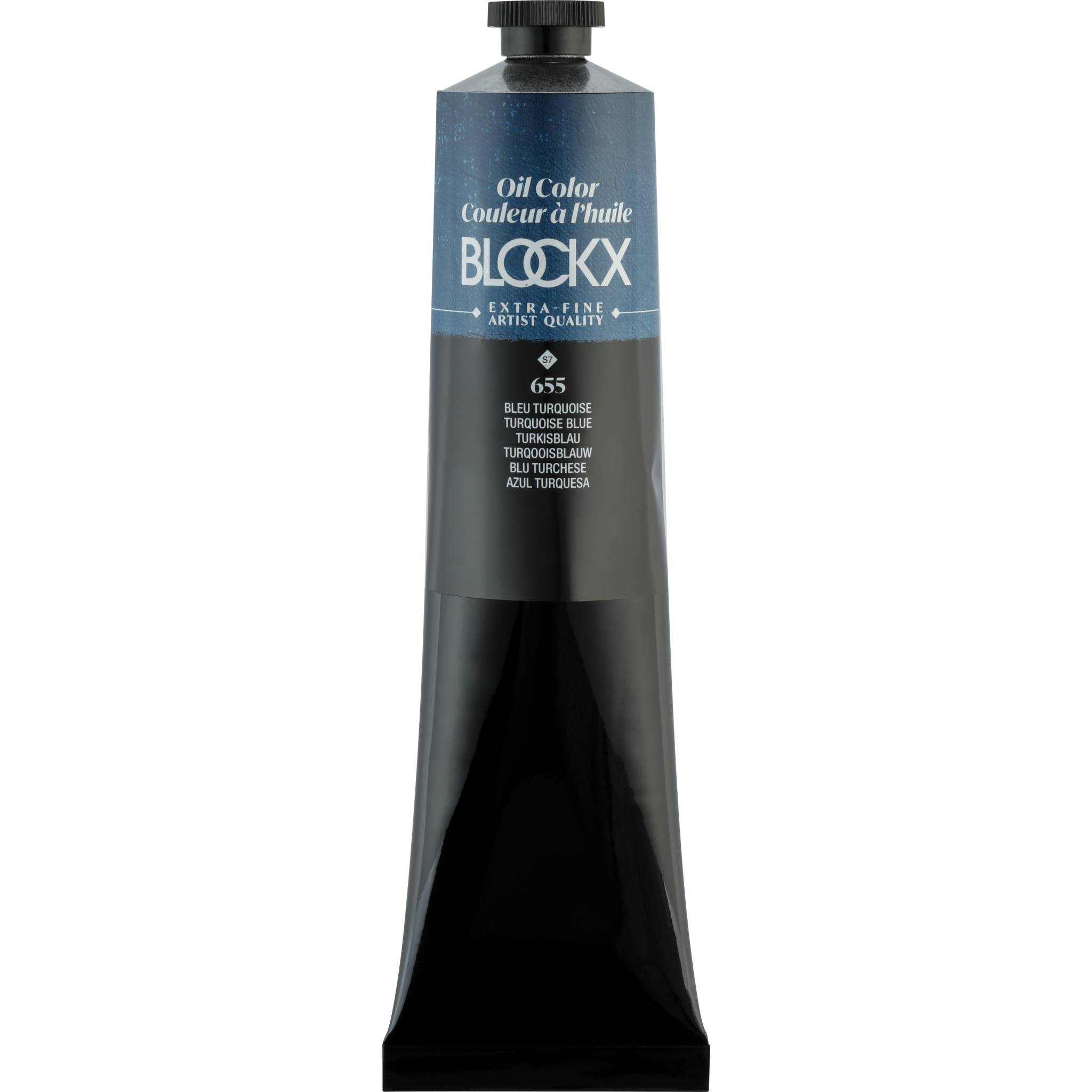 Blockx Ölfarbe, Türkisblau - Tube 200ml - Türkisblau 216655BXC