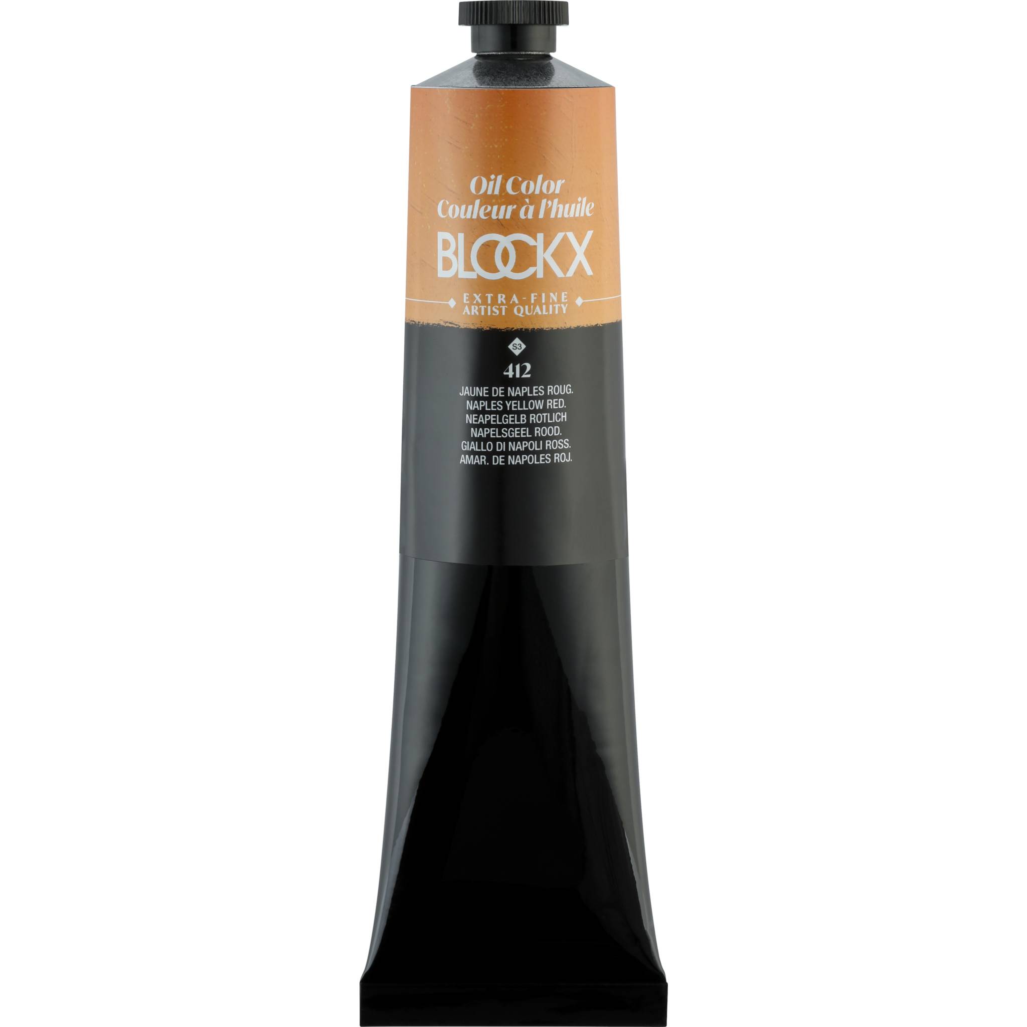 Blockx Ölfarbe, Neapelgelb rötlich - Tube 200ml - Neapelrötlichgelb 216412BXC