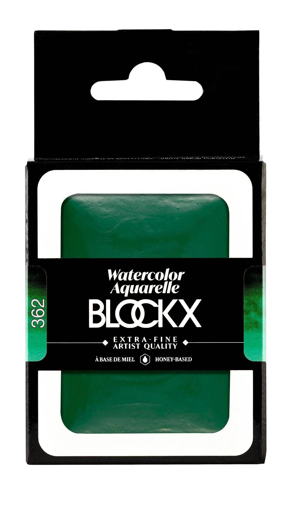 Blockx Aquarellfarbe, Permanentgrün - Großer Napf 18ml - Permanentgrün 45362BXC