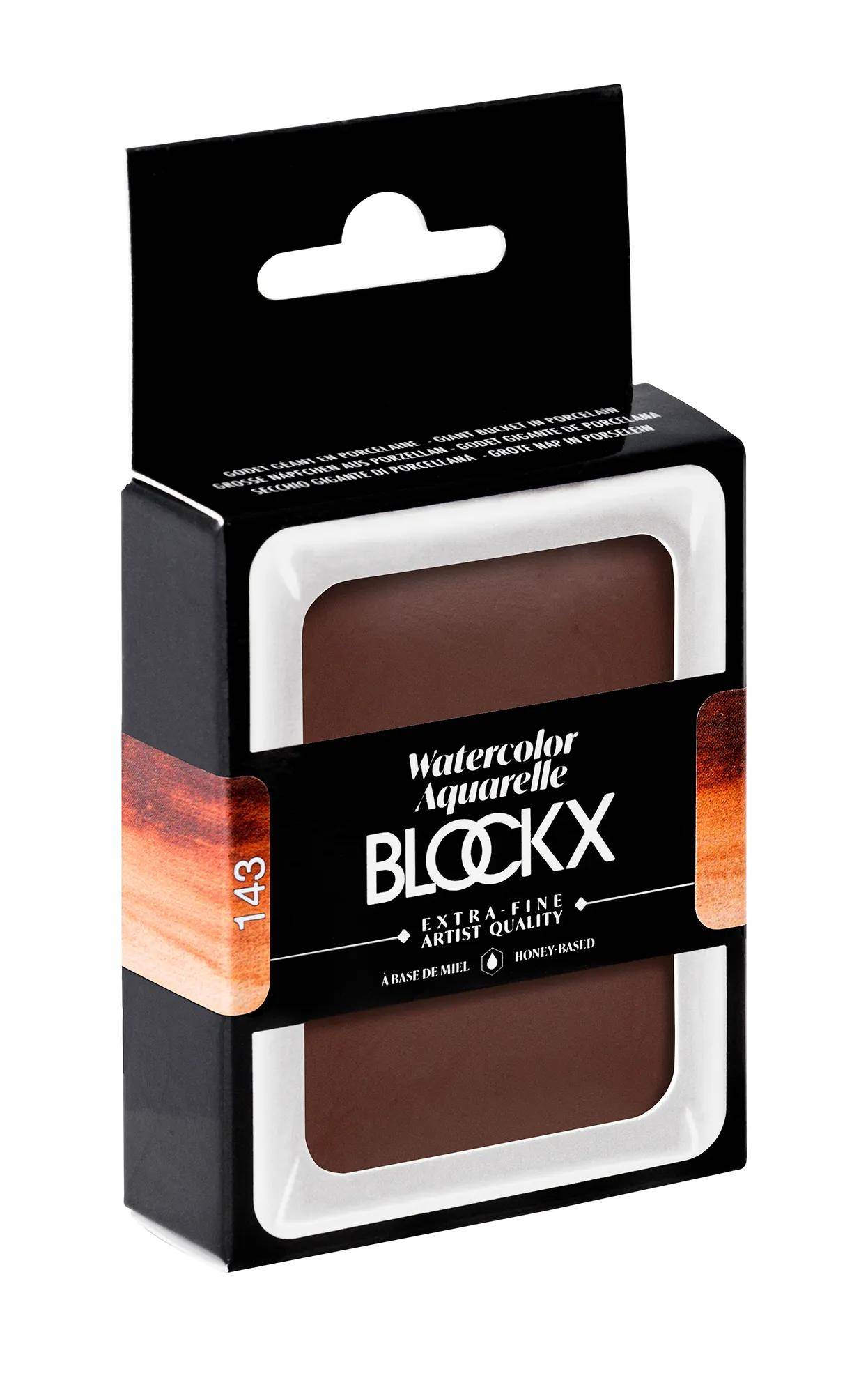 Blockx Aquarellfarbe, Siena dunkel- Riesenn. - Dunkelsiena 45143BXC