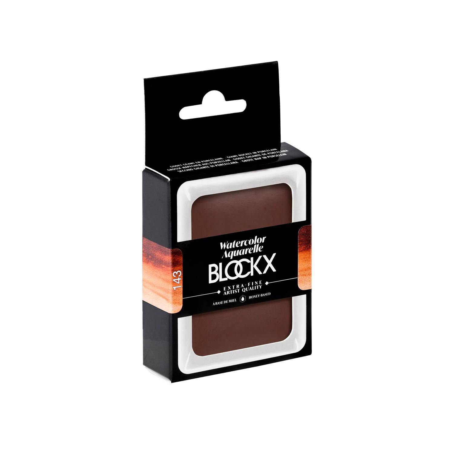 Blockx Aquarellfarbe, Siena dunkel- Riesenn. - Dunkelsiena 45143BXC