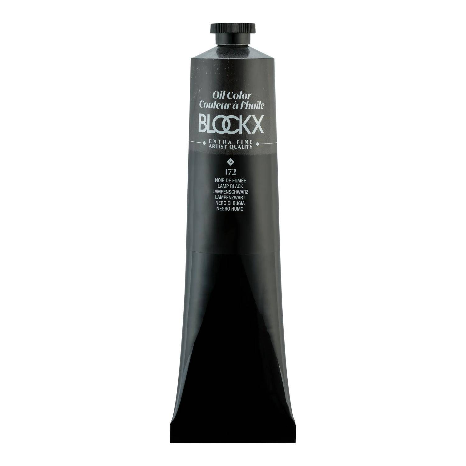Blockx Ölfarbe, Lampenschwarz - Tube 200ml - Lampenschwarz 216172BXC