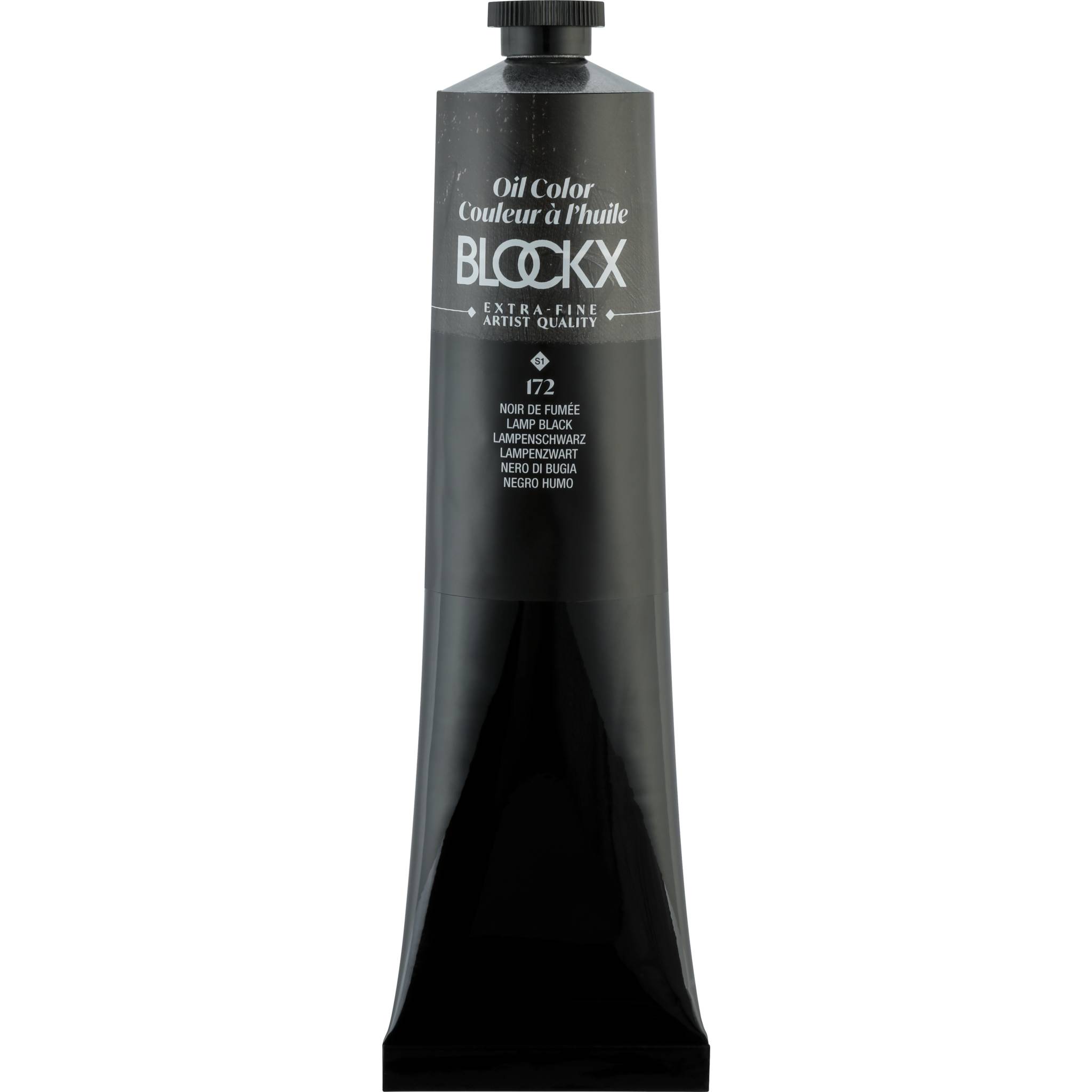 Blockx Ölfarbe, Lampenschwarz - Tube 200ml - Lampenschwarz 216172BXC
