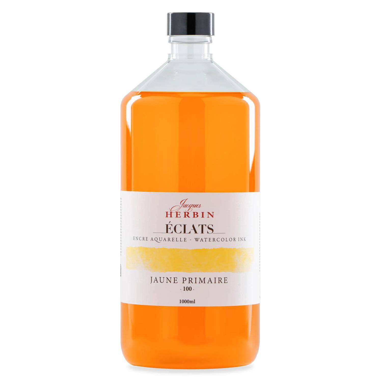 Jacques Herbin Aquarelltine Éclats, Flasche 1000ml - Jaune primaire 19100T