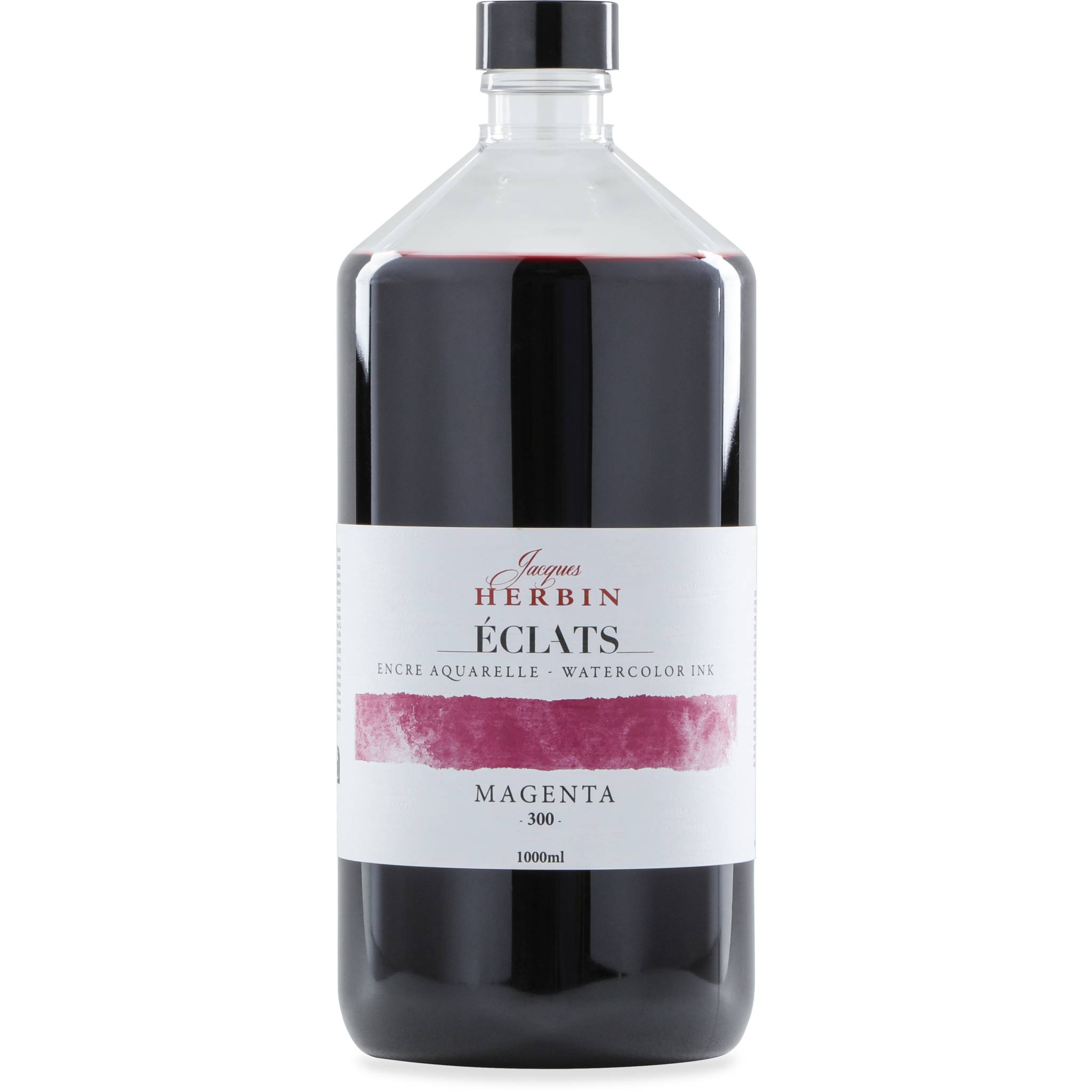 Jacques Herbin Aquarelltine Éclats, Flasche 1000ml - Magenta 19300T