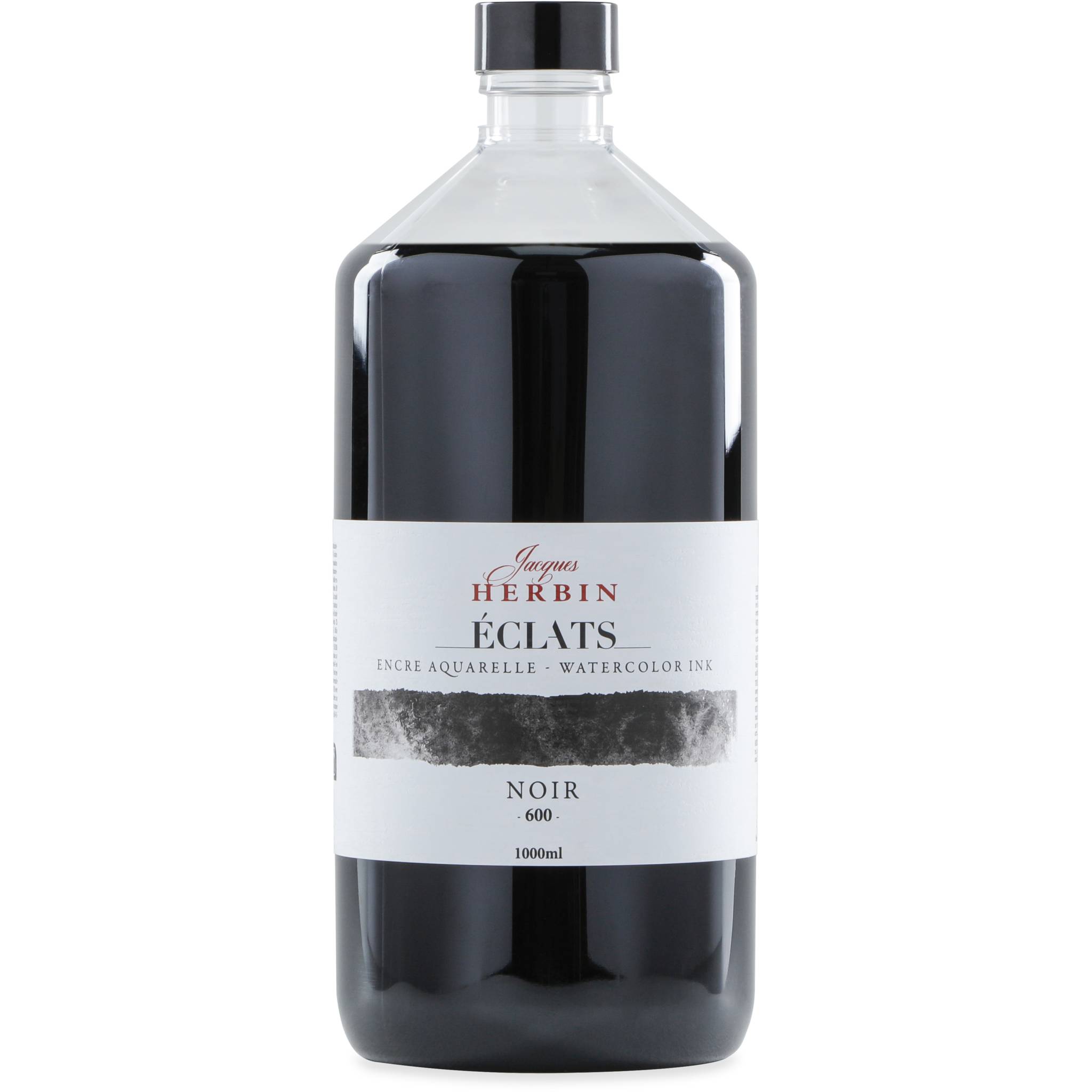 Jacques Herbin Aquarelltine Éclats, Flasche 1000ml - Schwarz 19600T