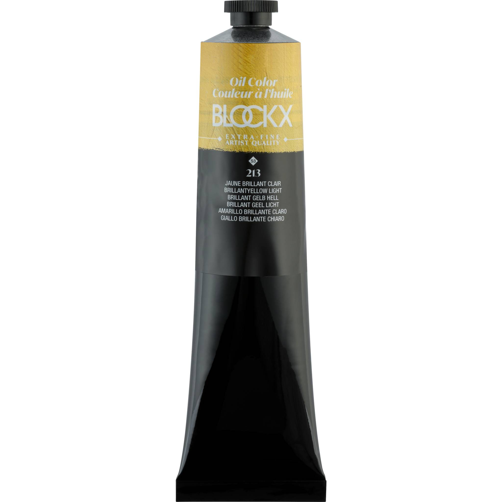 Blockx Ölfarbe, Brilliantgelb hell - Tube 200ml - Hellglänzendgelb 216213BXC