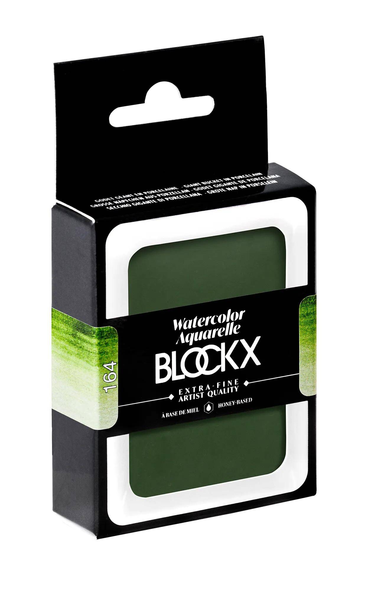 Blockx Aquarellfarbe, Hookersgrün - Großer Napf 18ml - Hookergrün 45164BXC