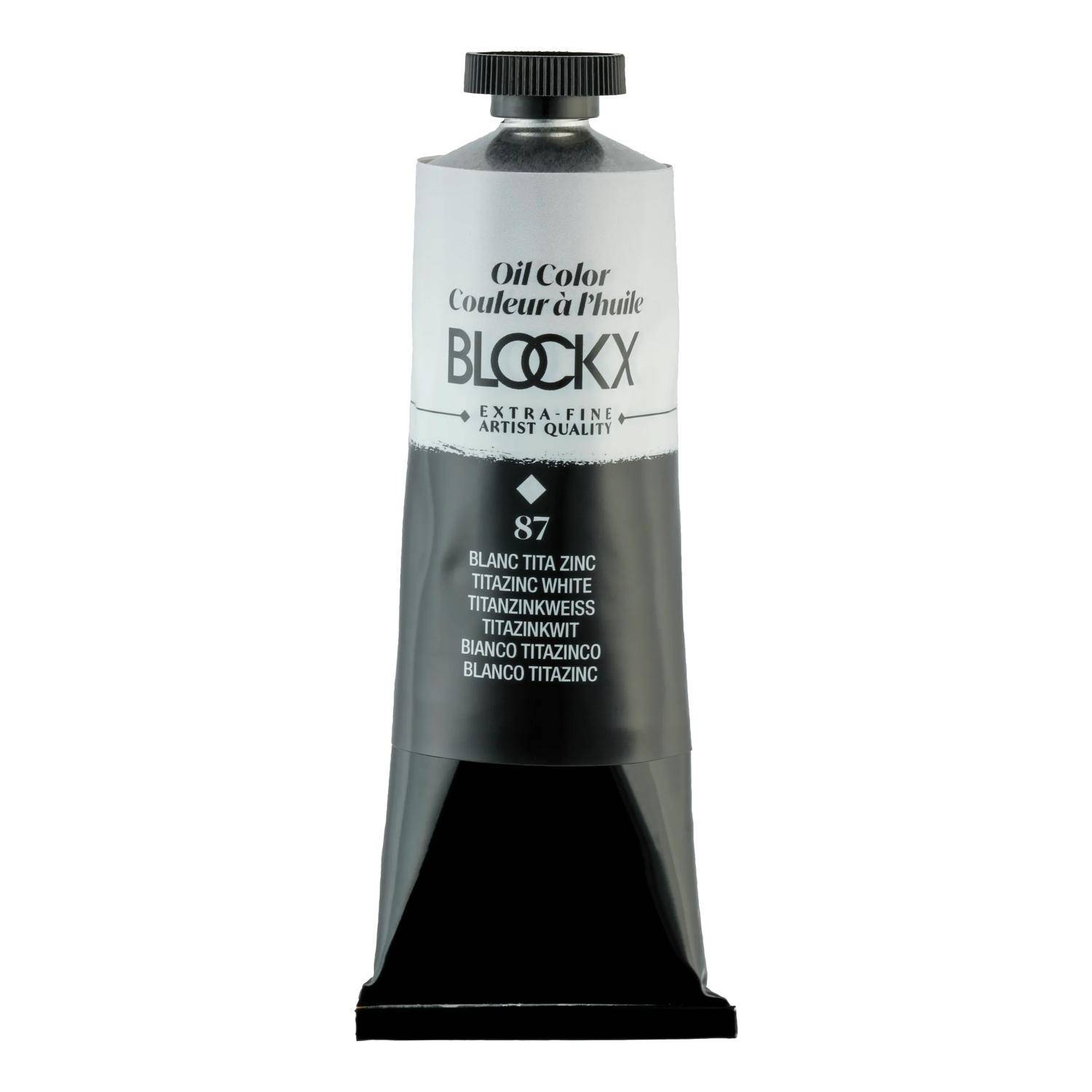 Blockx Ölfarbe, Titanzinkweiß - Tube 60ml - Titanzinkweiß 214087BXC
