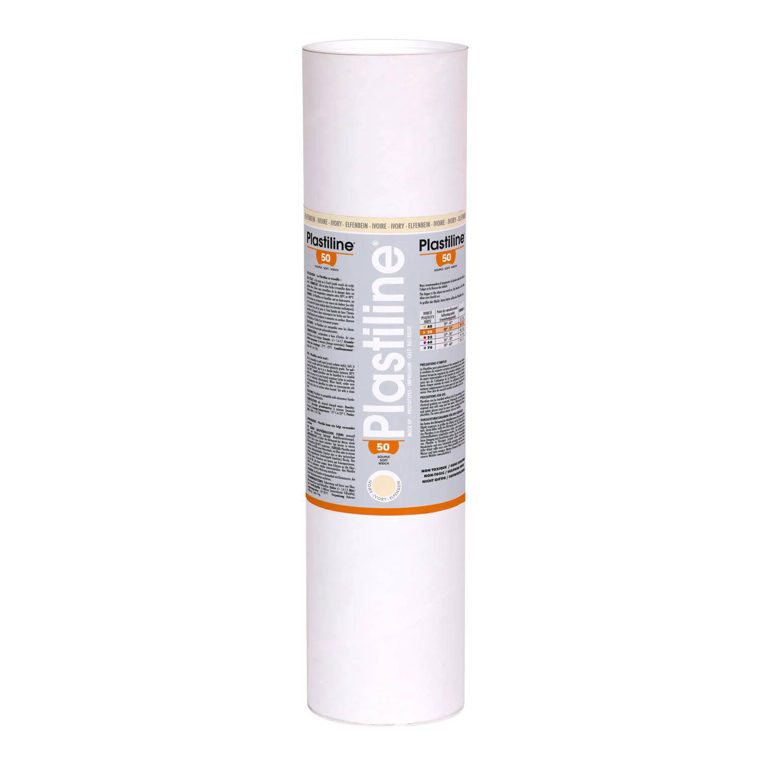 Plastiline Plastiline, 5 kg, Härtegrad 50 (weich) - Elfenbein 5150T