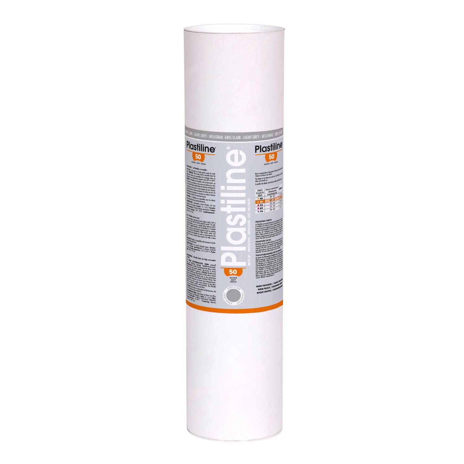 Plastiline Plastiline, 5 kg, Härtegrad 50 (weich) - Hellgrau 5650T
