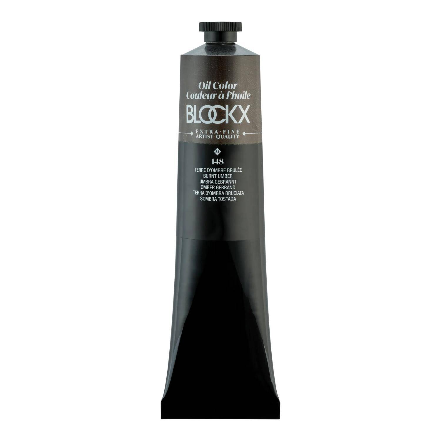 Blockx Ölfarbe, Umbra gebrannt - Tube 200ml - Umbra gebrannt| 216148BXC