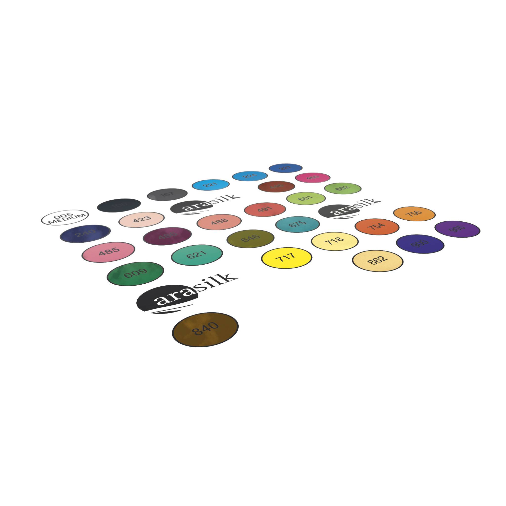 H Dupont Vorkonturierte Farbtafel für Farben Arasilk, 55x55cm Weiß DUPNUAHD502C