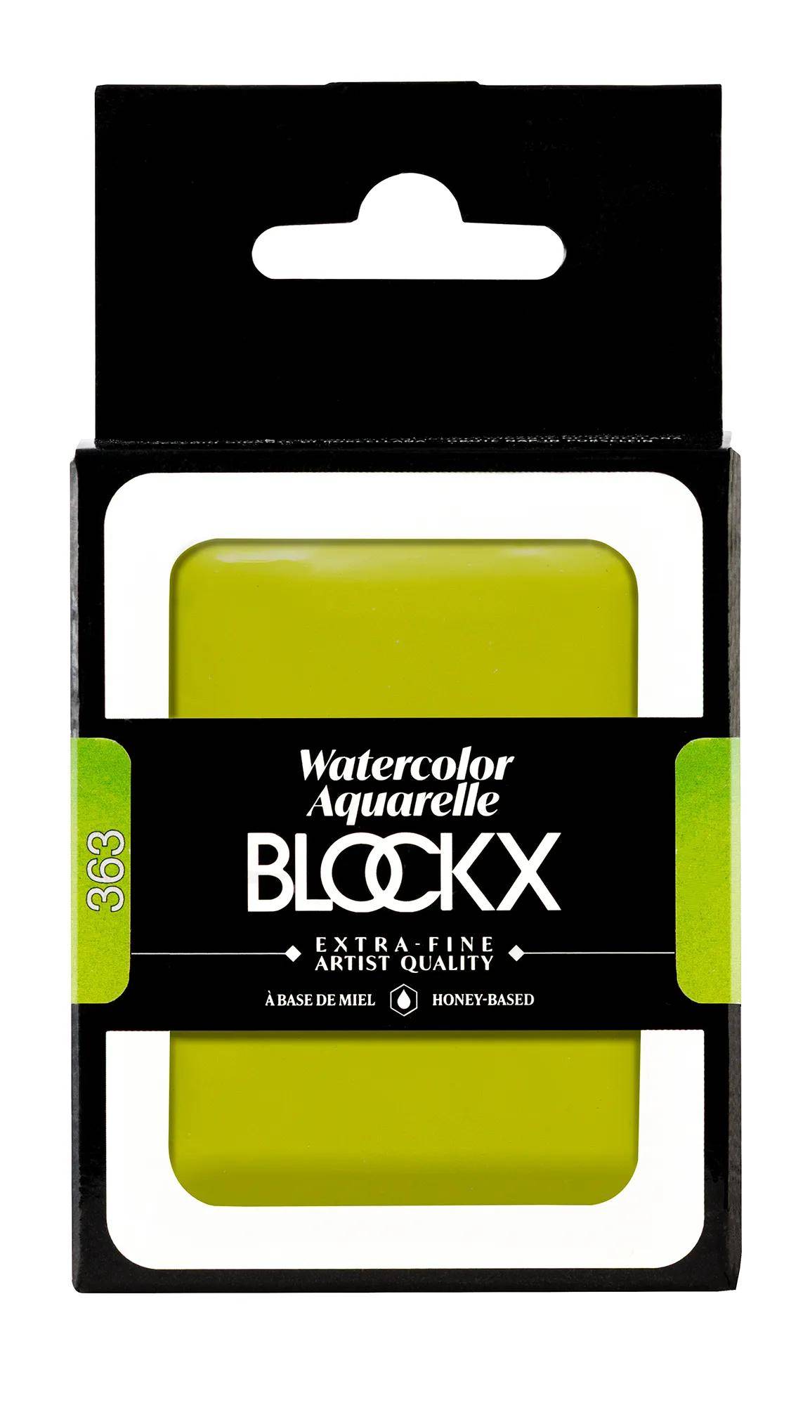 Blockx Aquarellfarbe, Goldgrün - Großer Napf 18ml - Grüngold 45363BXC