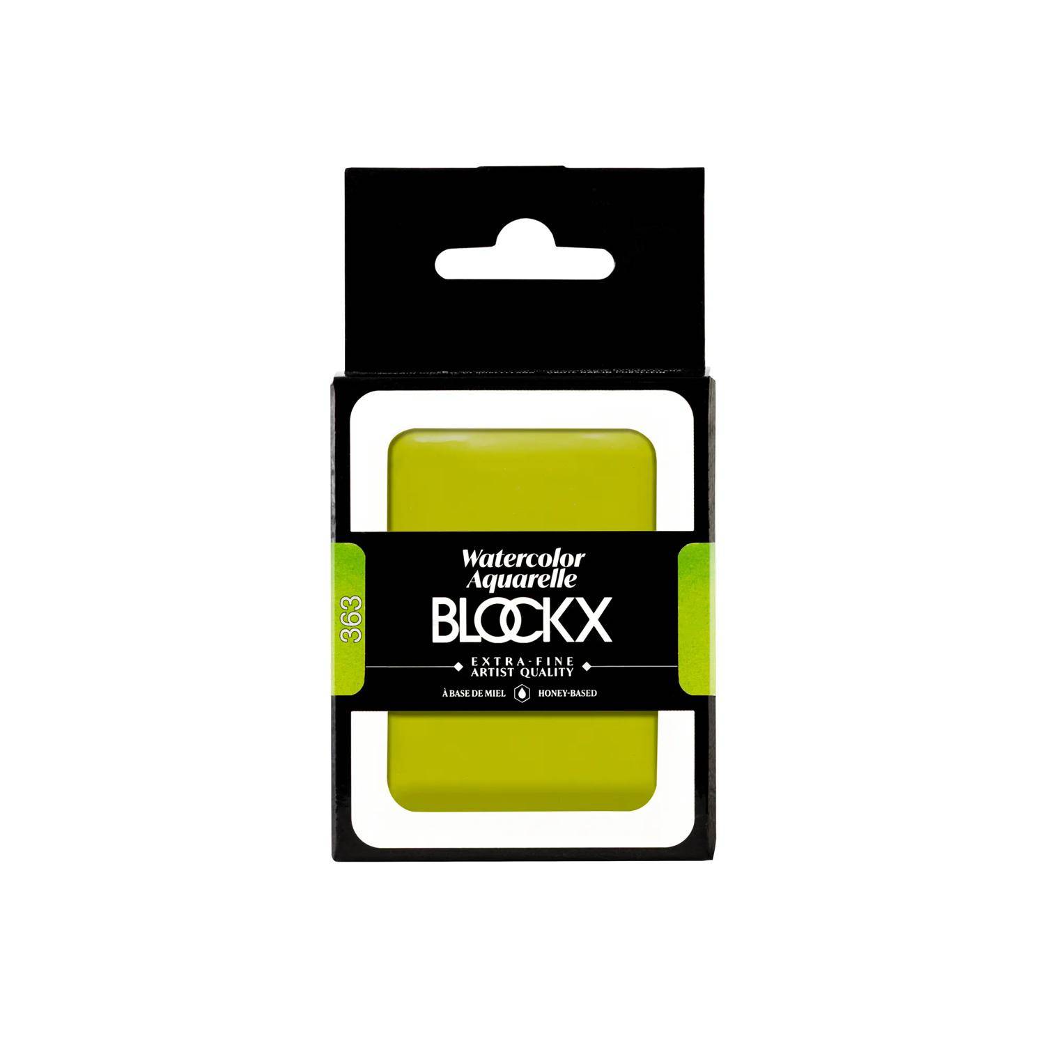 Blockx Aquarellfarbe, Goldgrün - Großer Napf 18ml - Grüngold 45363BXC