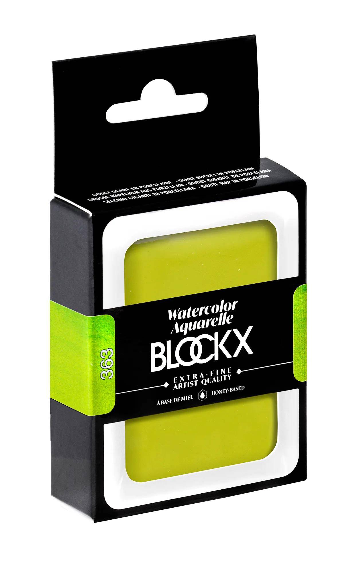 Blockx Aquarellfarbe, Goldgrün - Großer Napf 18ml - Grüngold 45363BXC