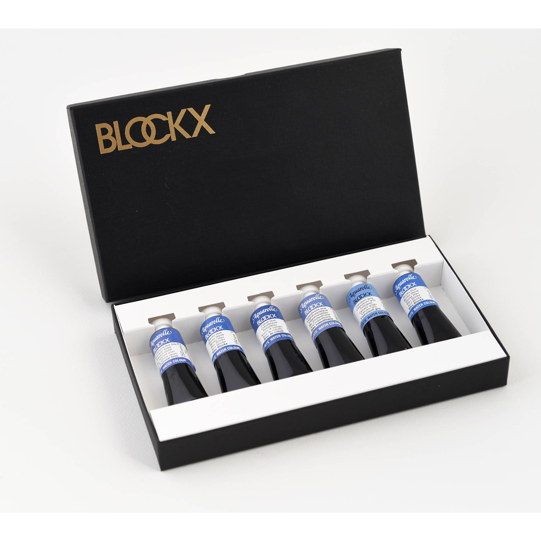 Blockx Aquarellfarbe, Set 6x Tuben 15ml Blau 44905BXC