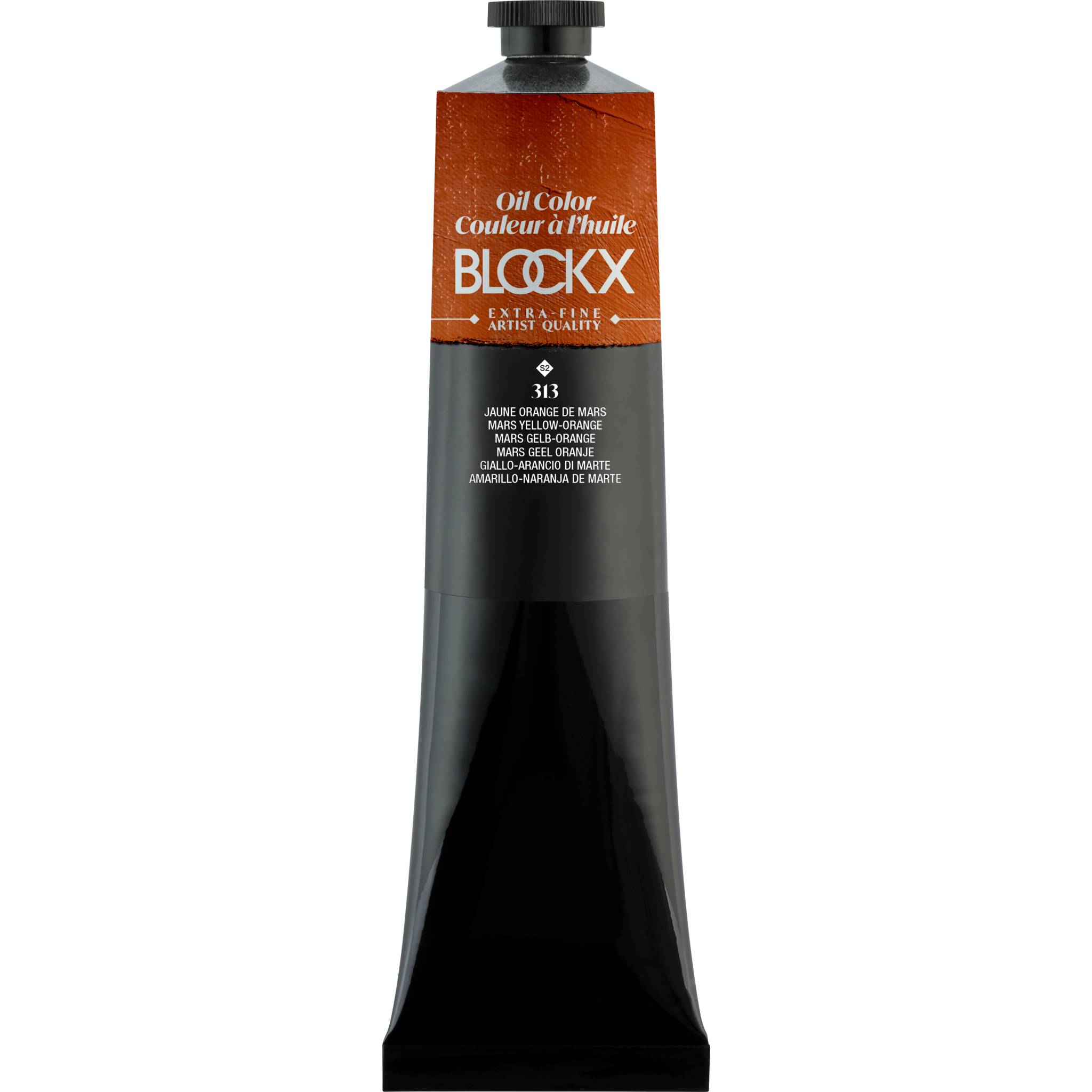 Blockx Ölfarbe, Mars gelb-orange - Tube 200ml - Marsorangegelb 216313BXC