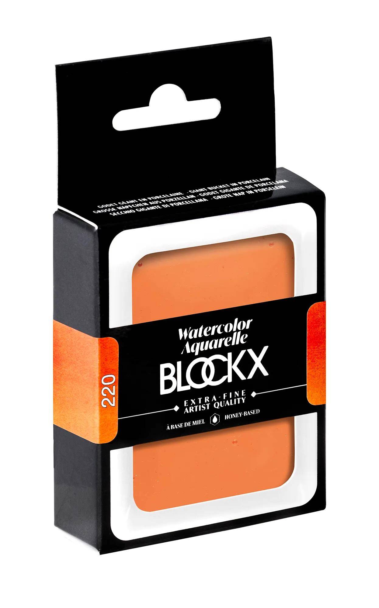Blockx Aquarellfarbe, Großer Napf 18ml Pyrrolo Zinnober 45220BXC