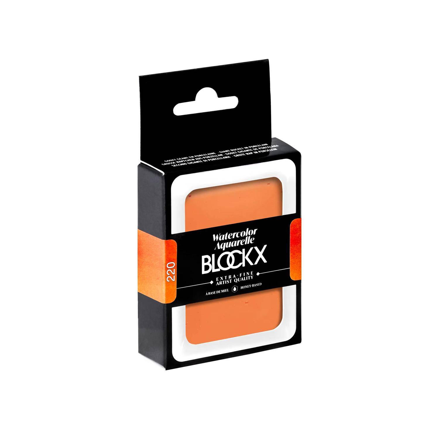 Blockx Aquarellfarbe, Großer Napf 18ml Pyrrolo Zinnober 45220BXC