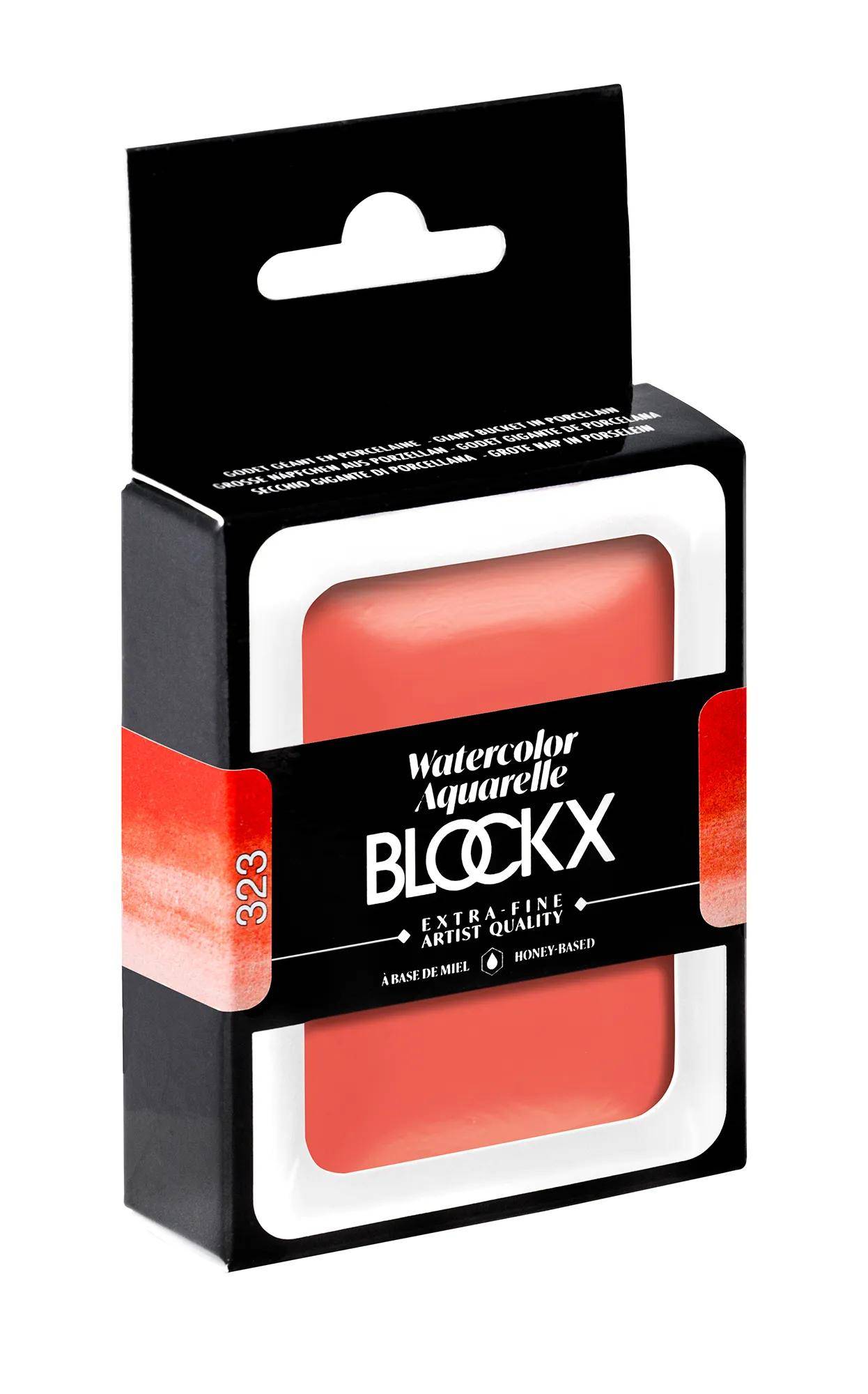 Blockx Aquarellfarbe, Kadmiumrot - Großer Napf 18ml - Cadmium Rot 45323BXC