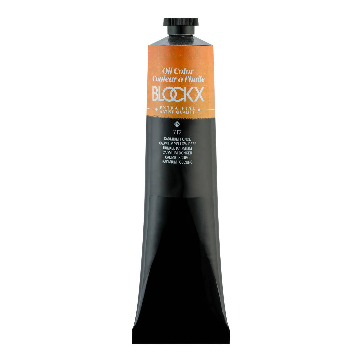 Blockx Ölfarbe, Kadiumgelb dunkel - Tube 200ml - Kadmium dunkel 216717BXC