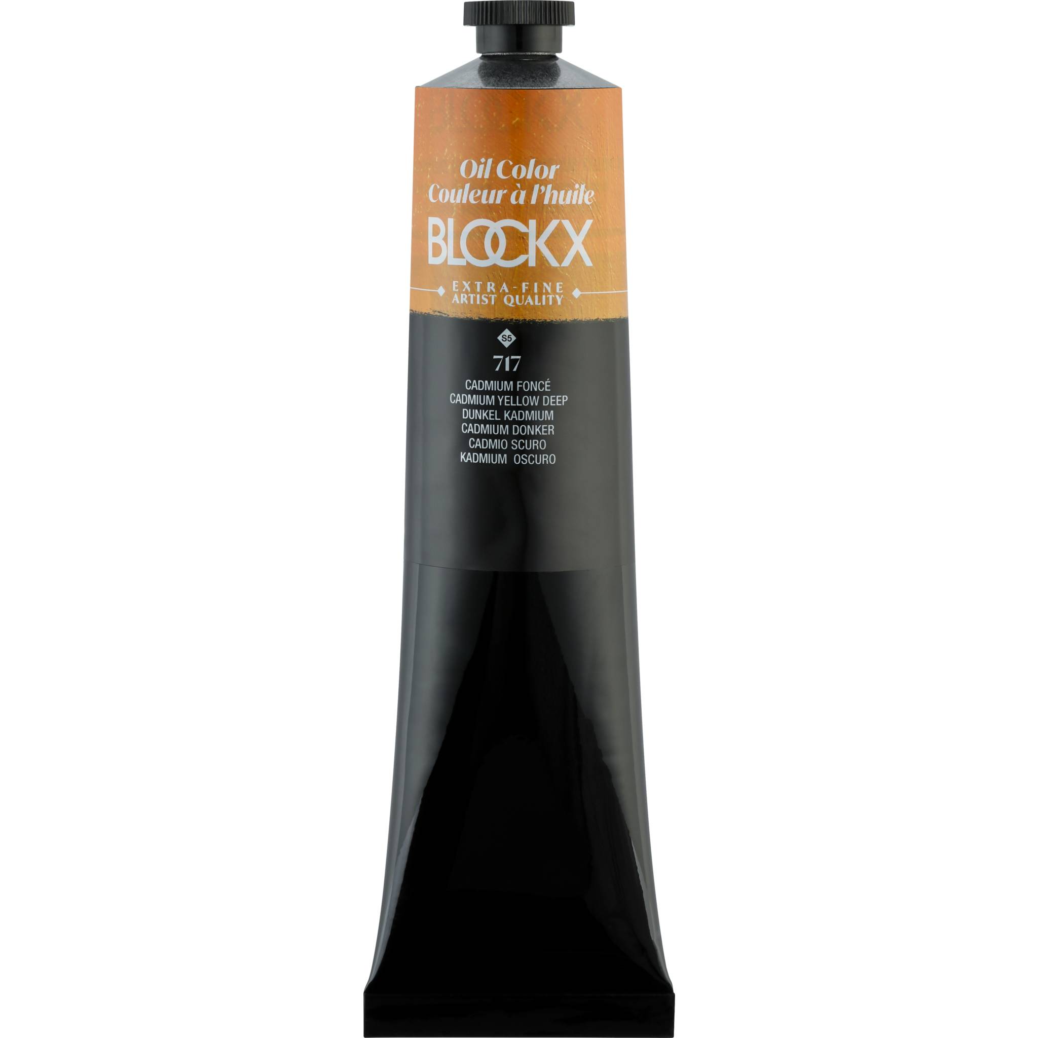 Blockx Ölfarbe, Kadiumgelb dunkel - Tube 200ml - Kadmium dunkel 216717BXC