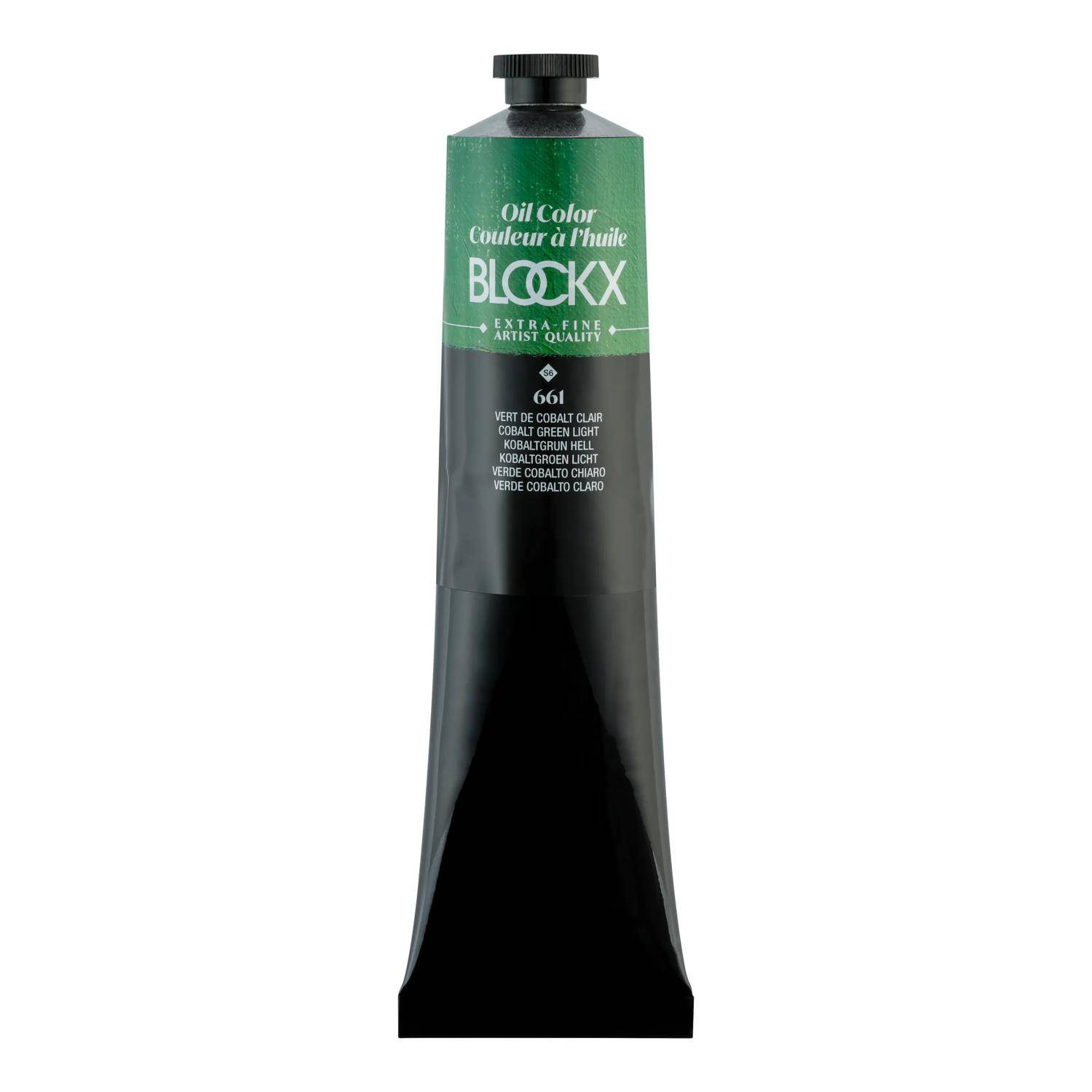 Blockx Ölfarbe, Kobaltgrün hell - Tube 200ml - Hellkobaltgrün 216661BXC