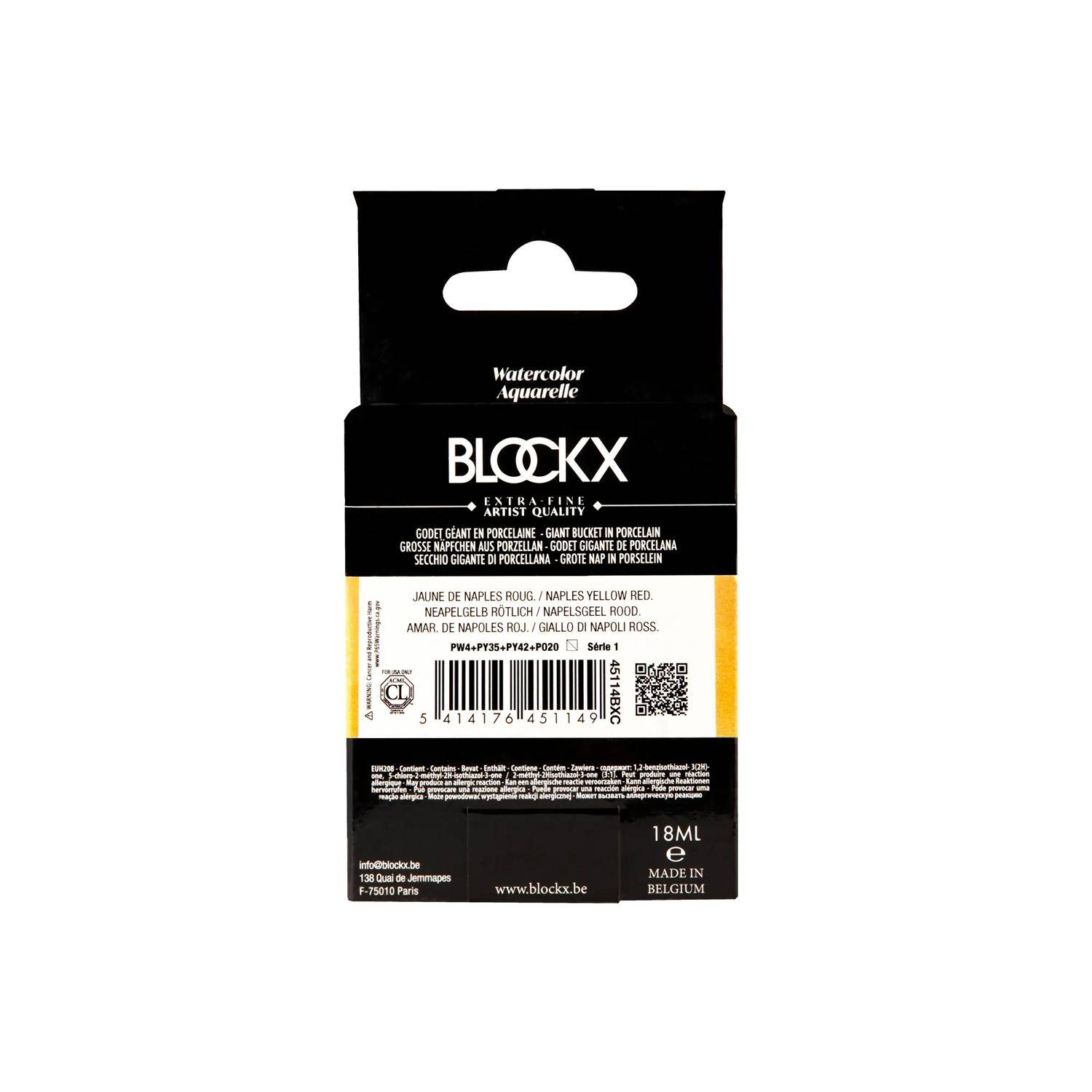 Blockx Aquarellfarbe, Rötliches Neapelgelb Riesenpf. Neapelrötlichgelb 45114BXC