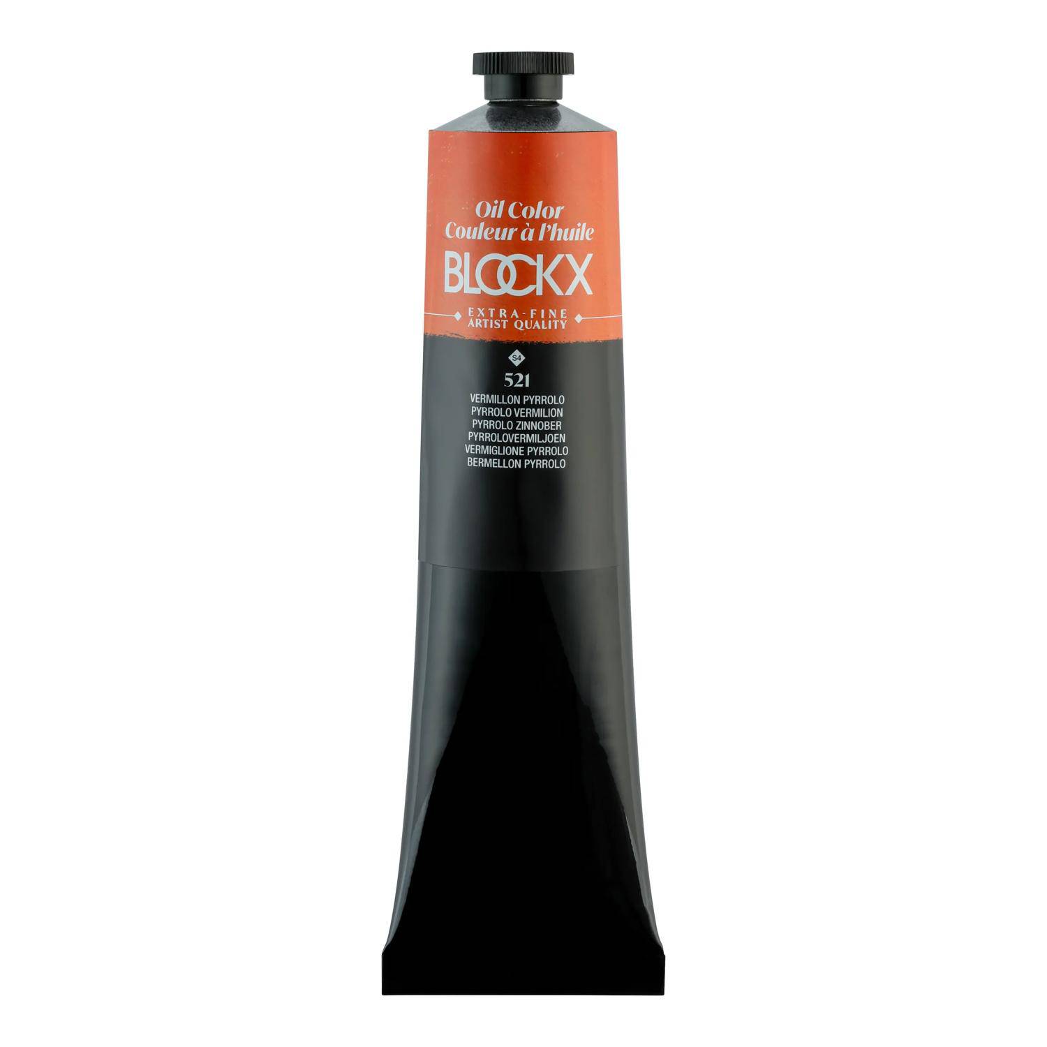 Blockx Ölfarbe, Pyrrolo Zinnober - Tube 200ml - Pyrrolo Zinnober 216521BXC