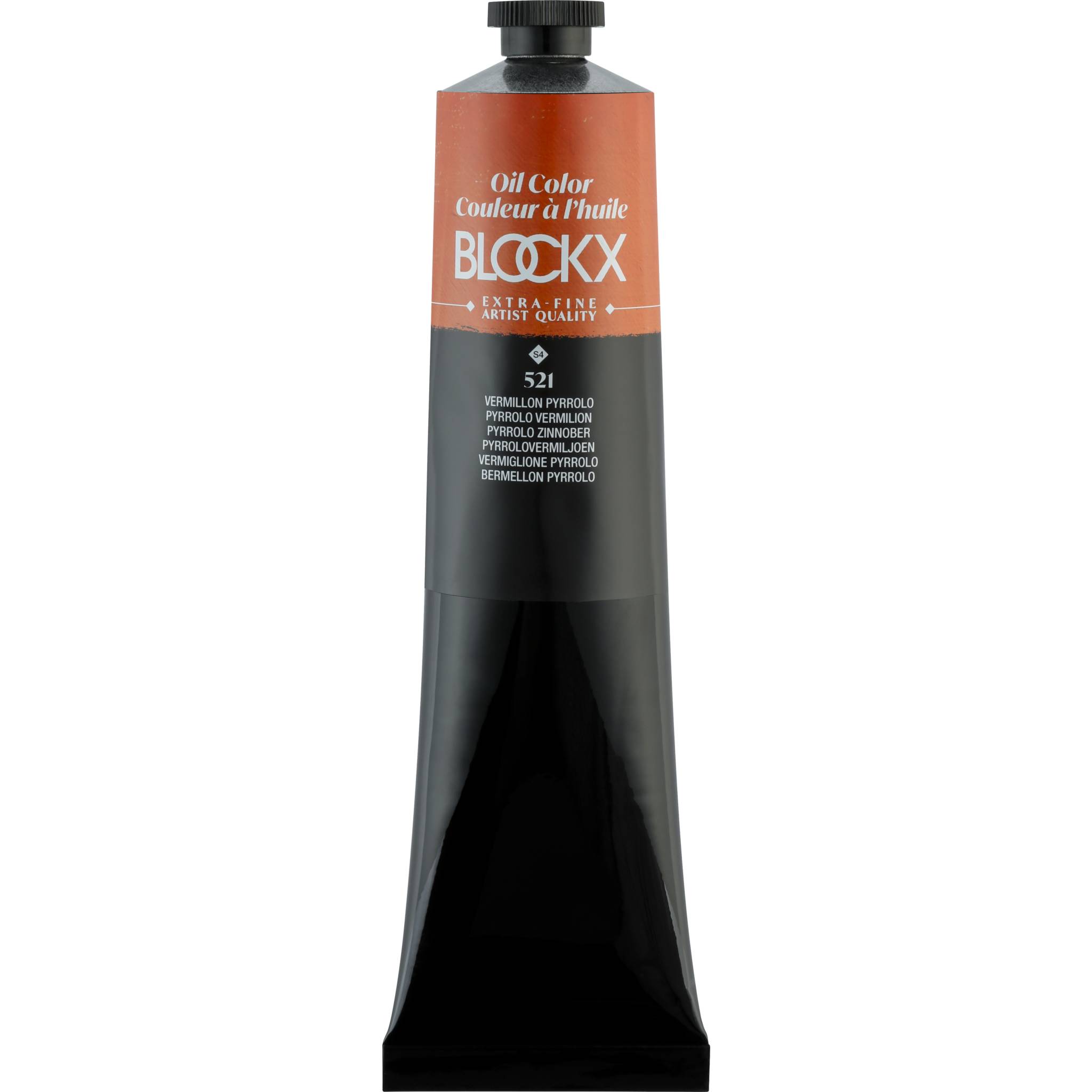 Blockx Ölfarbe, Pyrrolo Zinnober - Tube 200ml - Pyrrolo Zinnober 216521BXC