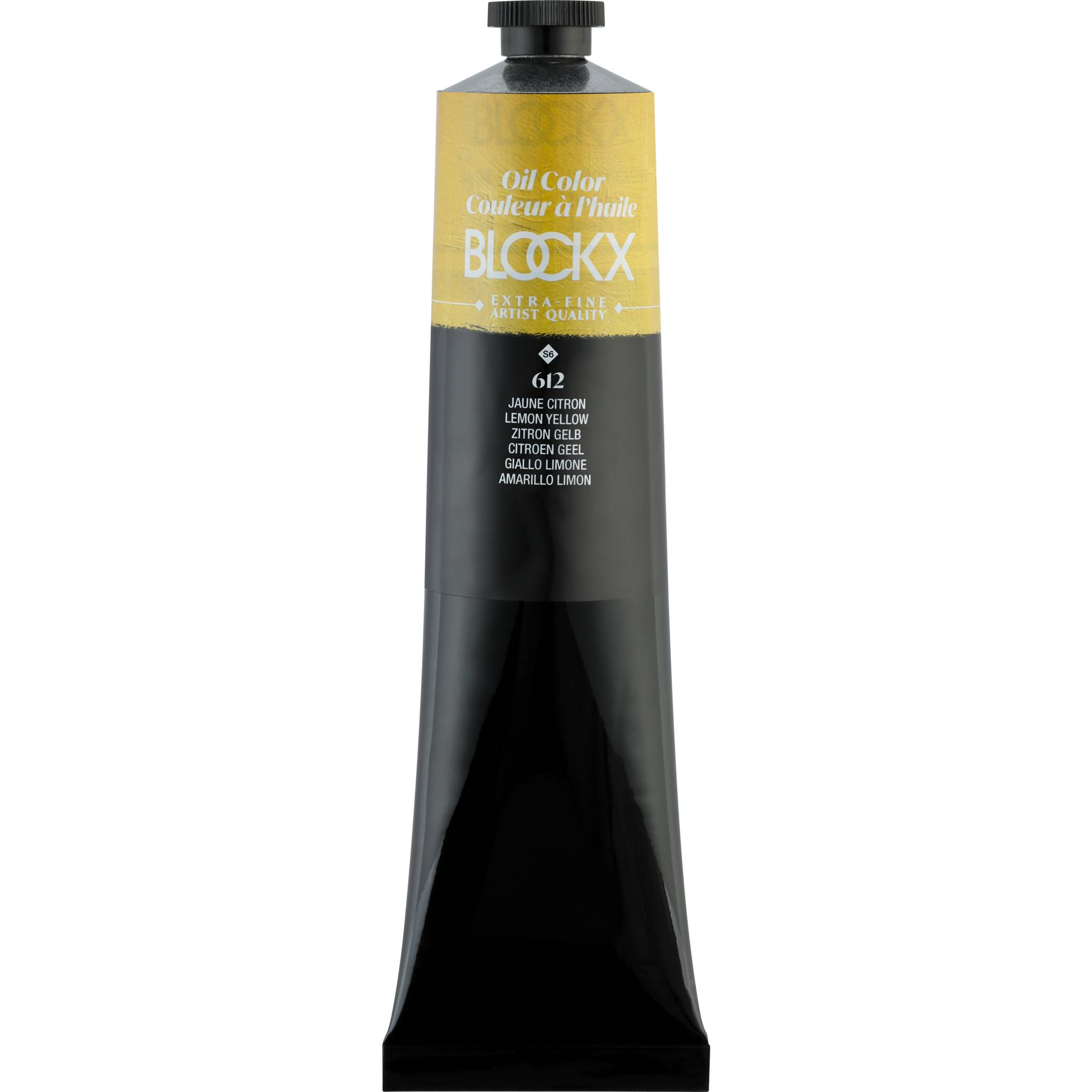 Blockx Ölfarbe, Zitronengelb - Tube 200ml - Zitronengelb| 216612BXC