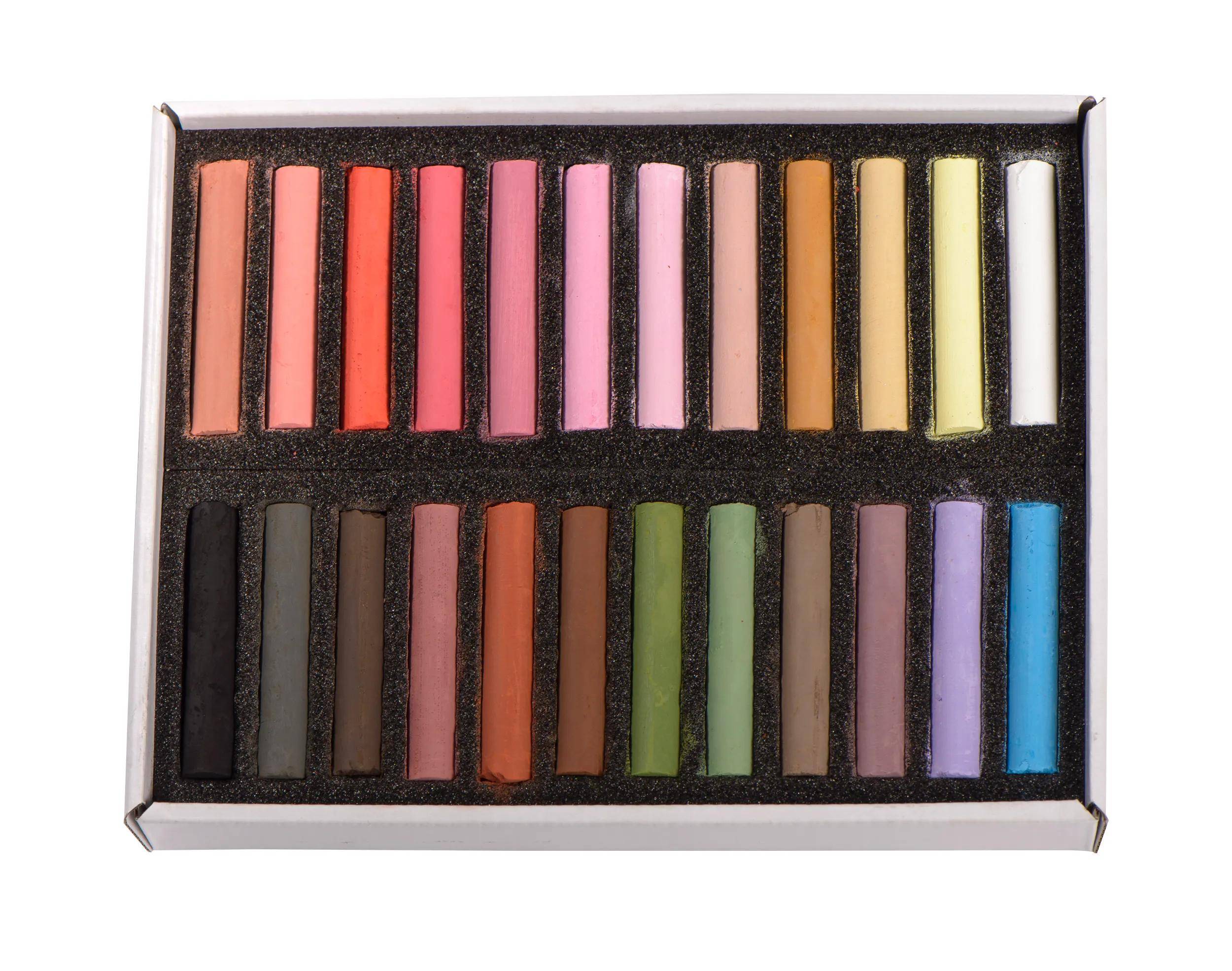 Blockx Box mit 24 Pastellkreiden, 17x21,5cm, Porträt 12924PBXC