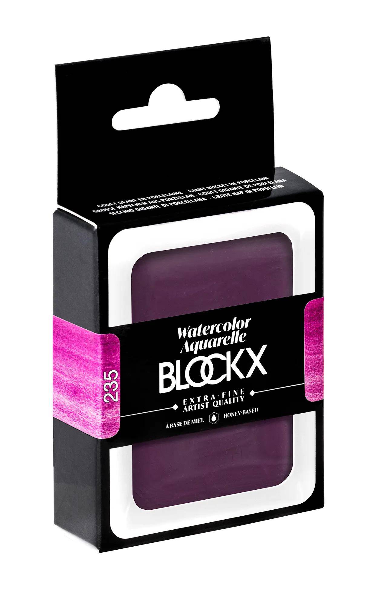 Blockx Aquarellfarbe, Manganviolett - Großer Napf 18ml - Manganviolett 45235BXC