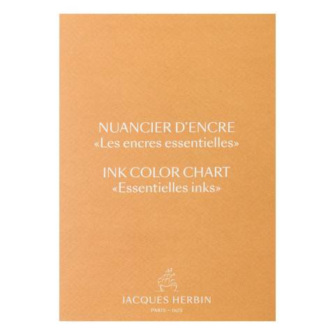 Jacques Herbin Farbkarte, 10 Tinten der Serie Prestige 13JT