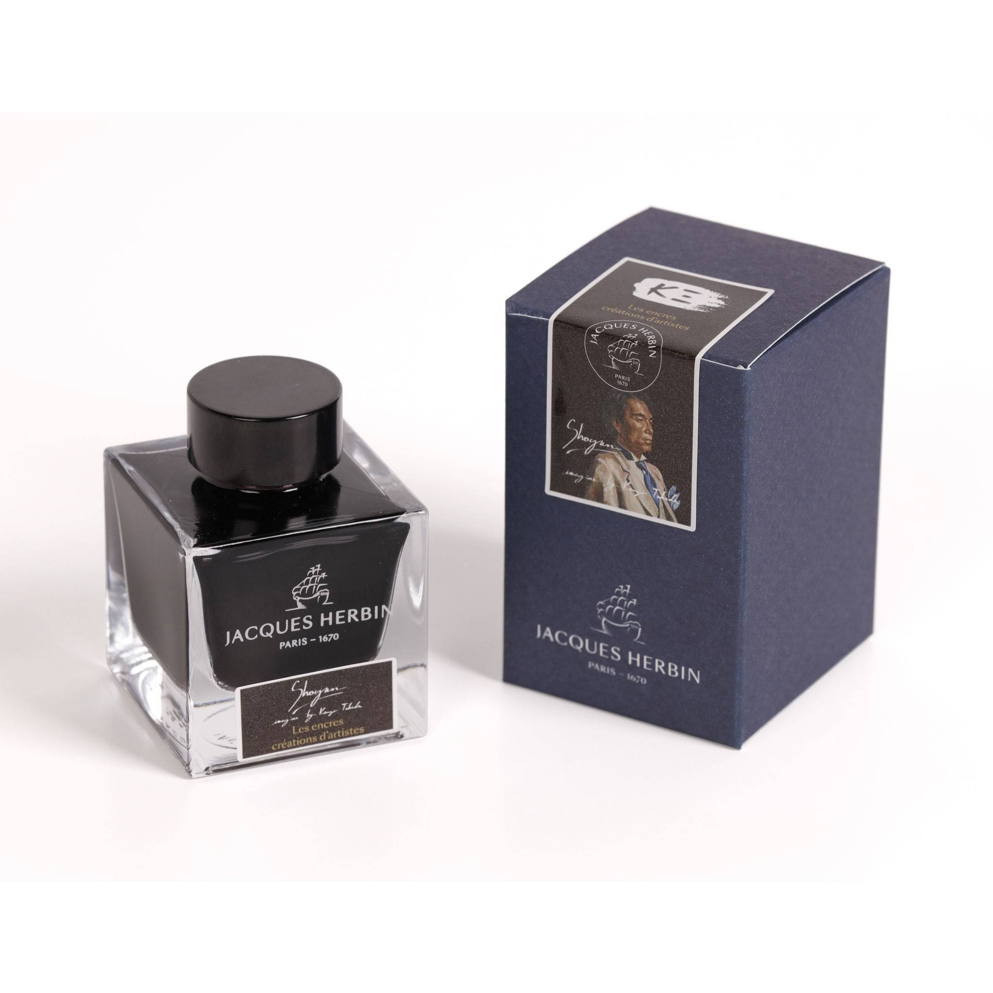 Jacques Herbin Tinte Shogun Flakon 50ml Schwarz 13209JT