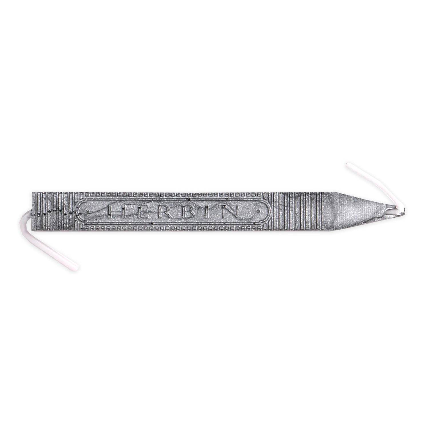 Jacques Herbin Siegelwachs mit Docht, Packung mit 5 Stangen - Silber 32205T