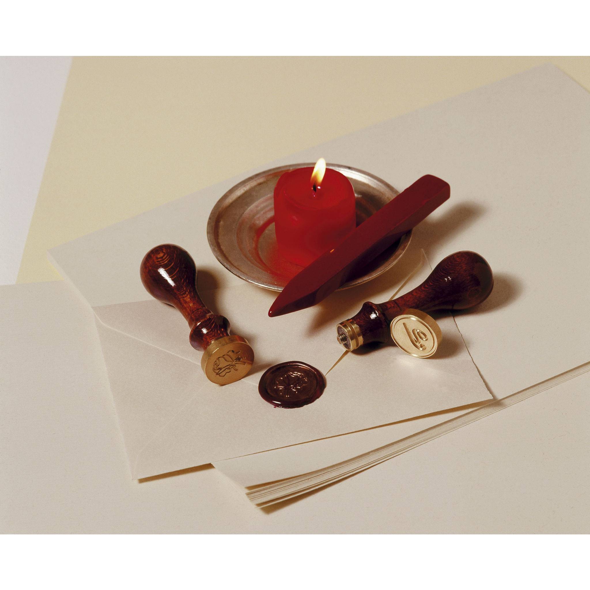 Jacques Herbin Siegelwachs mit Docht, Packung mit 5 Stangen - Bordeaux 32226T