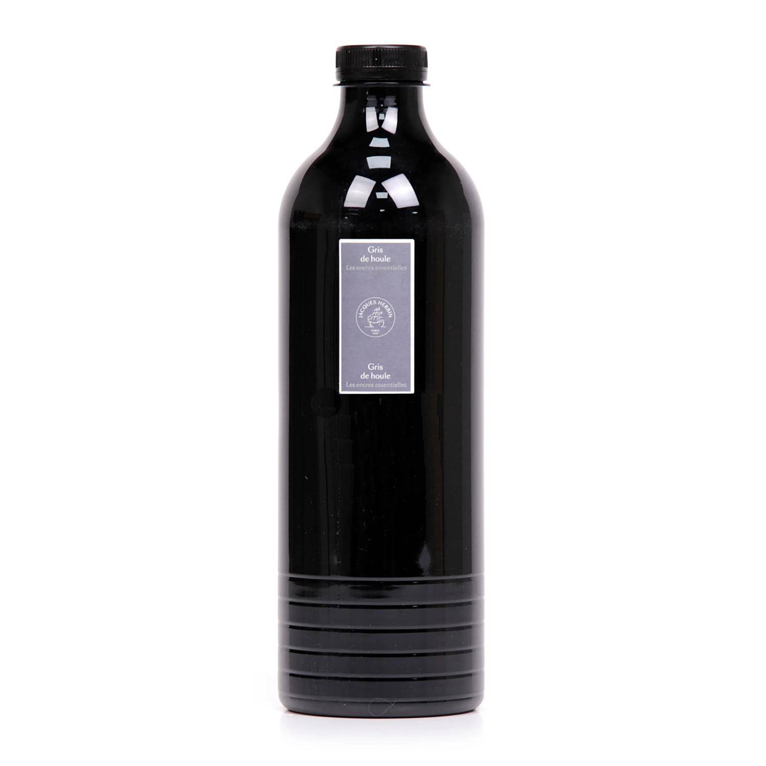 Jacques Herbin Nachfüllflasche 1,5l mit Tinte für die Tintenbar - Grau 13508JT