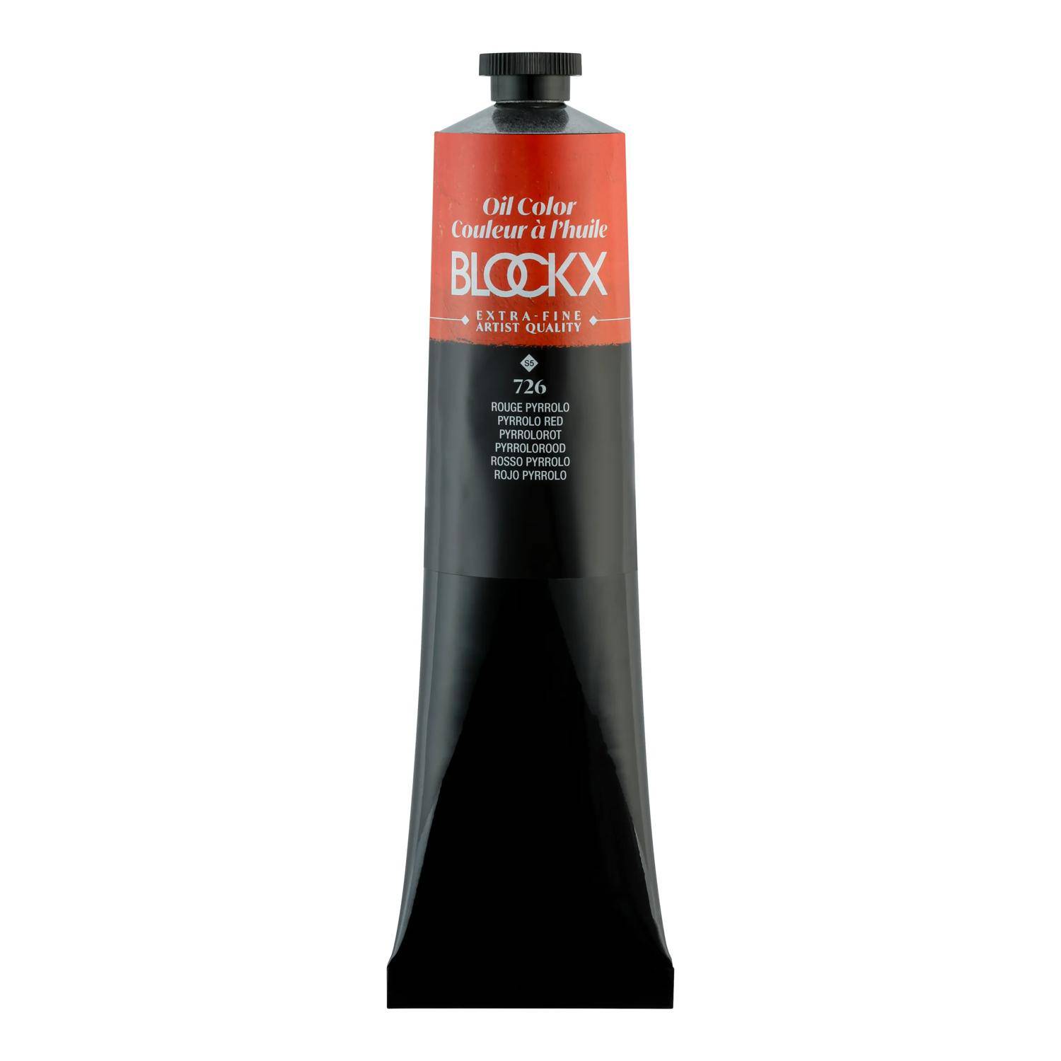Blockx Ölfarbe, Pyrrolrot - Tube 200ml - Pyrrolorot 216726BXC