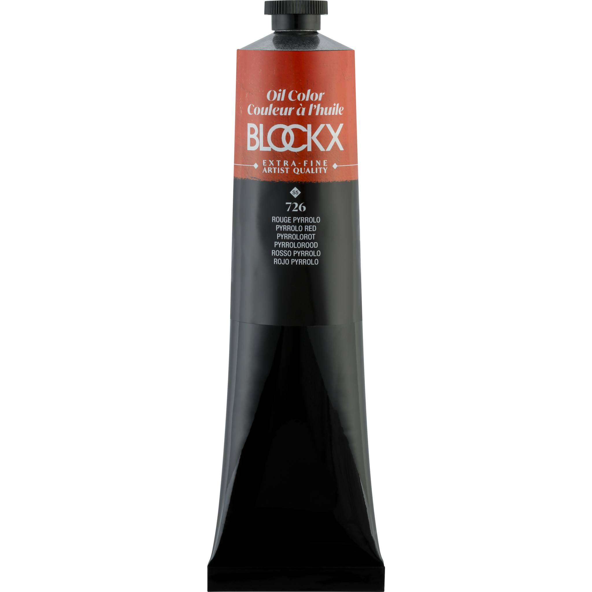 Blockx Ölfarbe, Pyrrolrot - Tube 200ml - Pyrrolorot 216726BXC