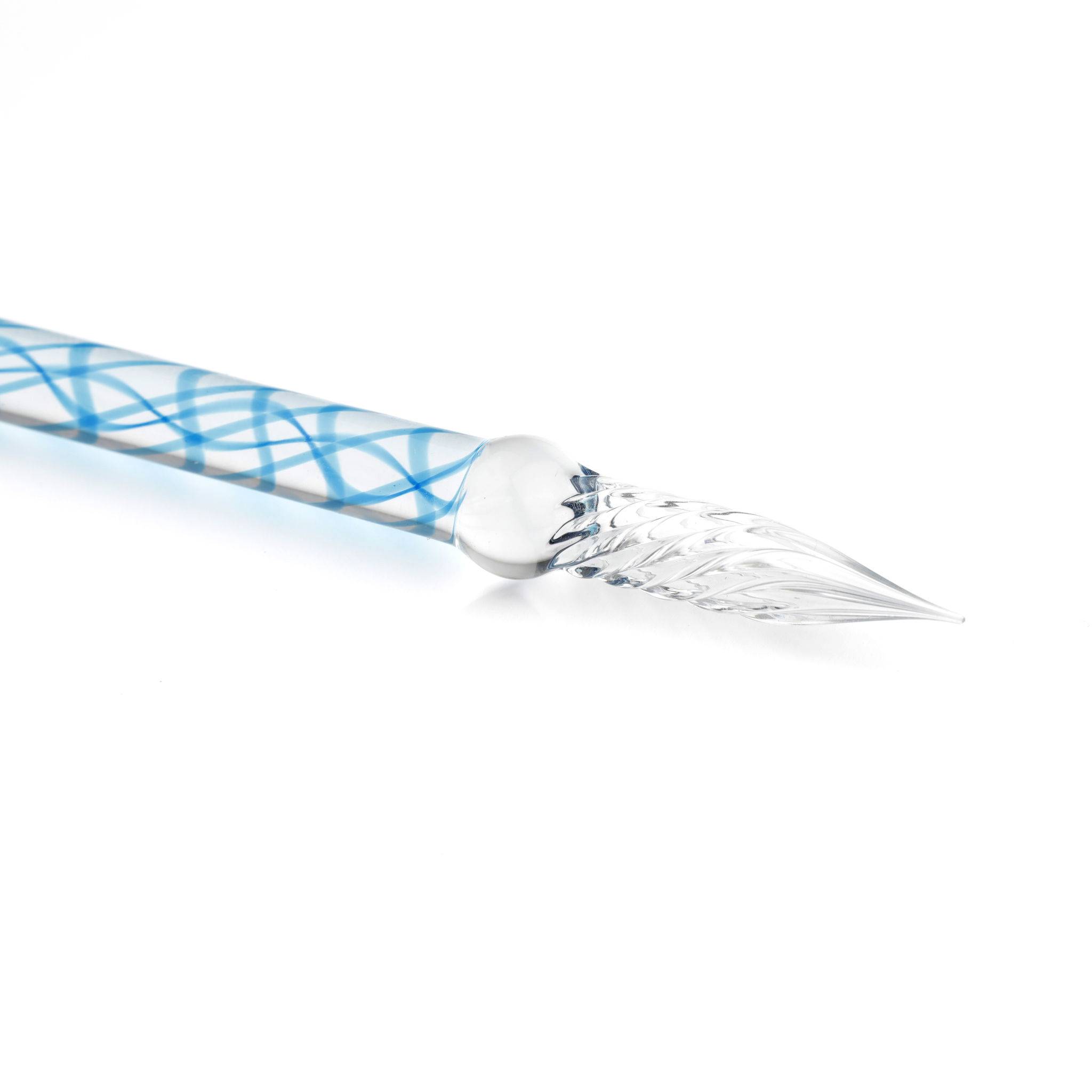 Jacques Herbin gerade Glasfeder 17cm - Bleu calanque 21714T