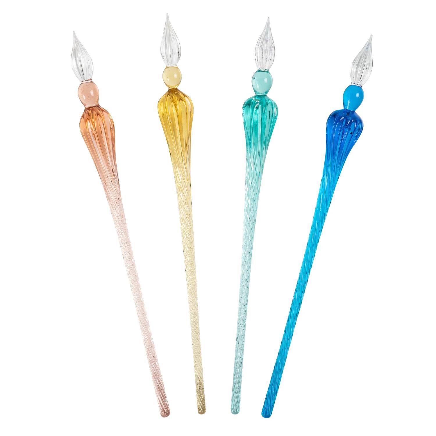 Jacques Herbin Runde Glasfeder 18 cm - Türkis 21433T