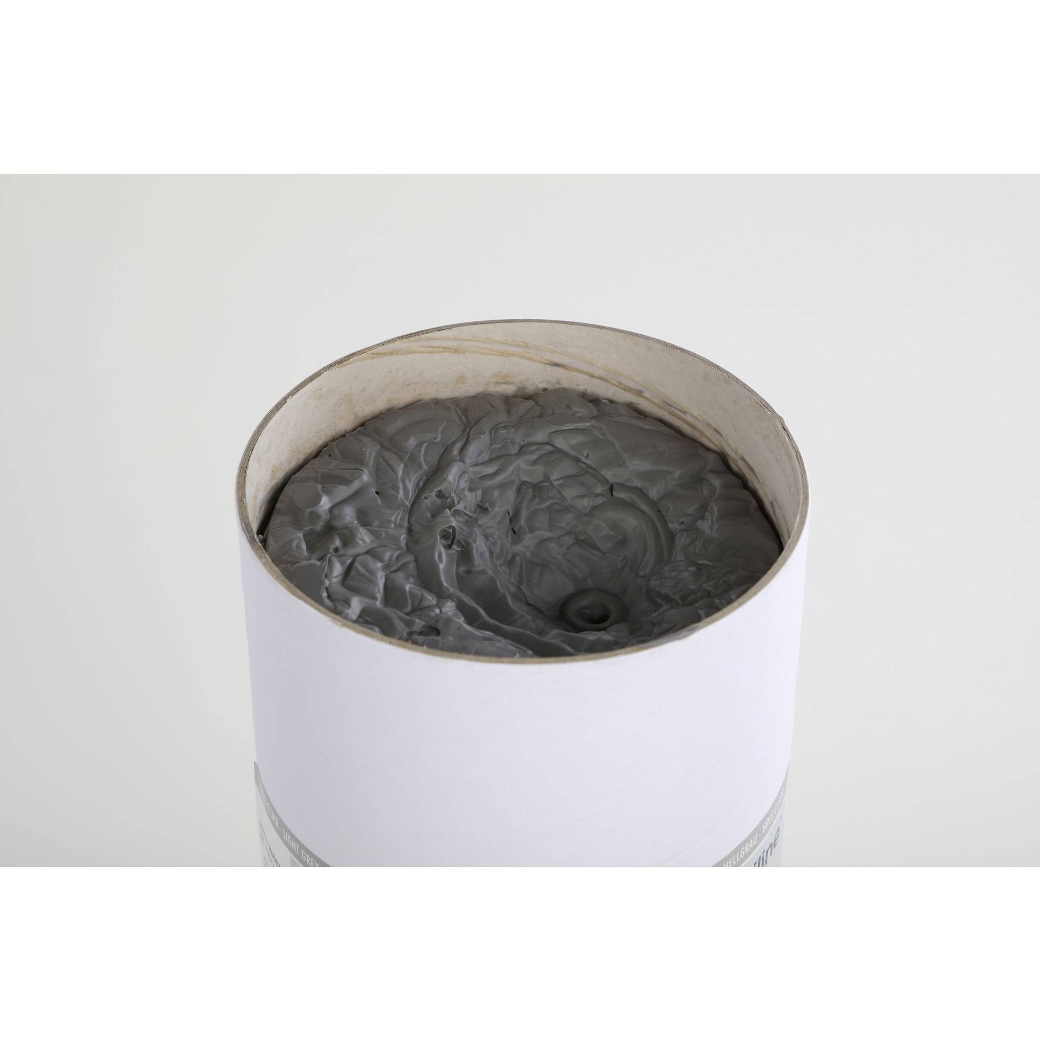 Plastiline 10kg Härtegrad 30 (extraweich) Rohrverpackung - Hellgrau 10630T