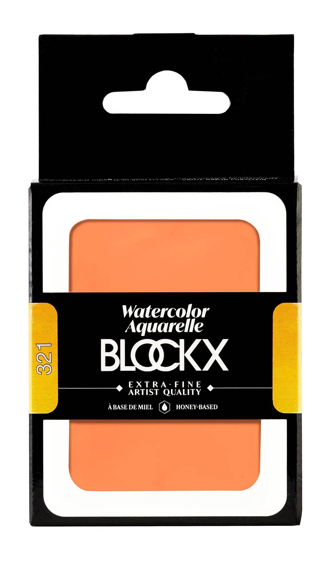 Blockx Aquarellfarbe, Großer Napf 18ml Cadmium Rot-Orange 45321BXC
